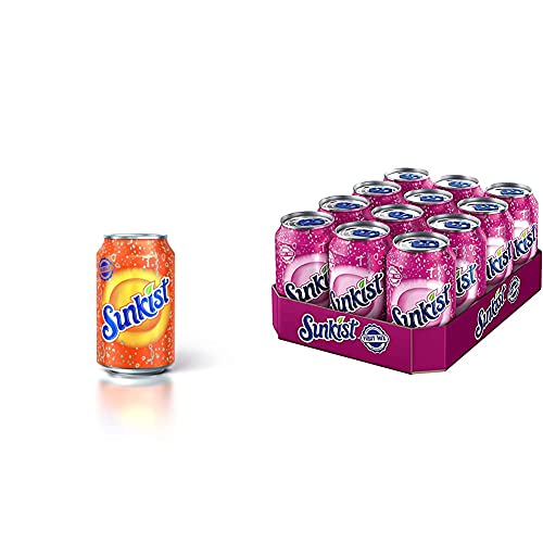 Sunkist Orange, 12er Pack (12 x 357 g) & Fruit Mix 12 X 0,33L von Sunkist