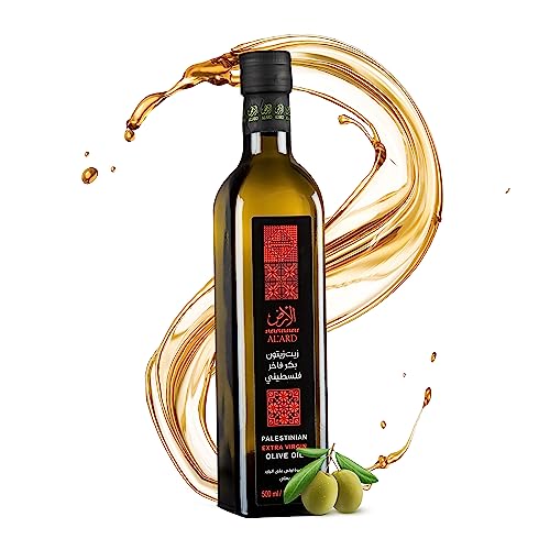 Extra Natives Olivenöl aus Palästina | Kaltgepresstes Hochwertiges Olivenöl aus 100% handgeernteten Oliven | Handernte - Kaltextraktion | Echtes Olivenöl aus Palästina (500ml) von Sunnah Shop