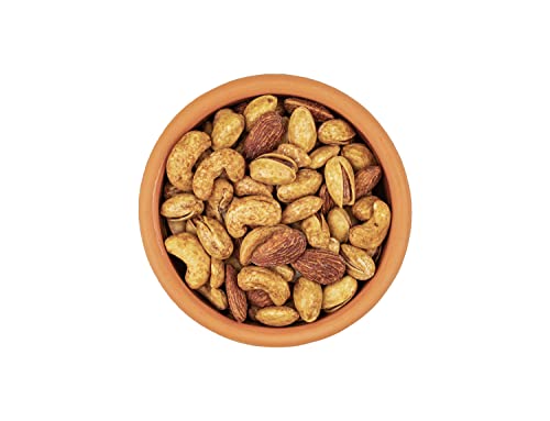 Sunnah Shop® Feurige Nussmischung Geröstet und Pikant | Geröstete Cashewkerne Mandeln und Pistazien | nüsse gesalzen mit Chili Aroma | Vegan Protein (1kg) von Sunnah Shop