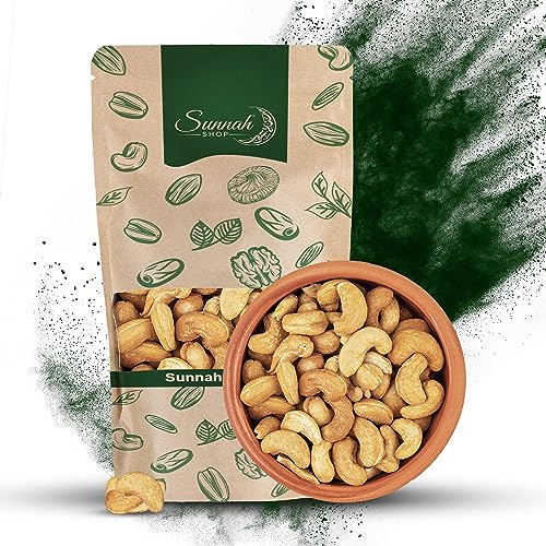 Sunnah Shop® Knackige Cashewkerne Geröstet und Gesalzen | Dein Nüsse Snacks für zwischendurch | Knusprige Cashews, gesalzen und unvergleichlich lecker! (1kg) von Sunnah Shop