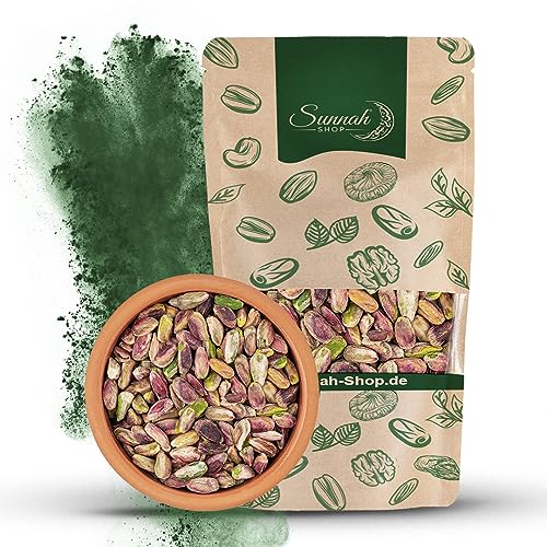 Sunnah Shop® Pistazien ohne Schale 1KG | Pistazienkerne geschält - Ungeröstet - Ungesalzen | 100% Natürliche Pistazien Ungesalzen | Vegan Protein Ideal zum Backen und als Snacks von Sunnah Shop