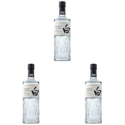 Suntory Haku Vodka | Super Premium Vodka aus dem House of Suntory in Japan | aus japanischem Reis | 700 ml (Packung mit 3) von Suntory