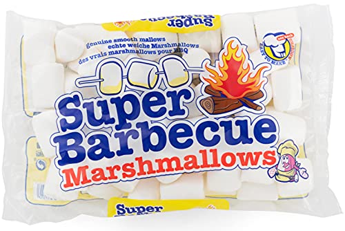 Mr. Mallo Super Barbecue Marshmallows | Schaumzucker-Ware | Mäusespeck | insgesamt softe Süßigkeit für Barbecue, Lagerfeuer oder zum Grillen (1x 300 g) von Super Barbecue