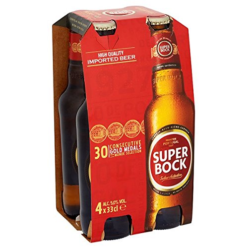 Super Bock Lager 4 x 33cl (Packung mit 6 x 4x330ml) von Super Bock