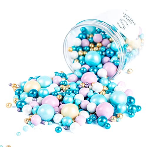 Super Streusel MeeresBlubb XL-Knusperkugeln Schokokugeln Essbare Tortendeko Blau Unterwasser- & Eis-Welten 190g | Perlen und Kugeln Zuckerdekor | Streusel Tortendeko Essbar | Essbare Perlen für Torten Super Streusel MeeresBlubb XL-Knusperkugeln Schokokugeln Essbare Tortendeko Blau Unterwasser- & Eis-Welten 190g | Perlen und Kugeln Zuckerdekor | Streusel Tortendeko Essbar | Essbare Perlen für Torten von Super Streusel