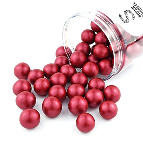Super Streusel XL Knusperkugeln Bordeaux 1,5cm Ø 130g | Schokoladen Kugeln Tortendeko mit Crunch Kern umhüllt von zarter Schokolade | Schokokugeln Backen | Perlen Tortendeko Kugeln Kuchendekoration Super Streusel XL Knusperkugeln Bordeaux 1,5cm Ø 130g | Schokoladen Kugeln Tortendeko mit Crunch Kern umhüllt von zarter Schokolade | Schokokugeln Backen | Perlen Tortendeko Kugeln Kuchendekoration von Super Streusel