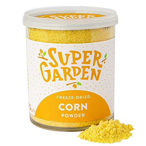 Gefriergetrocknetes Mais Pulver - Geschmackvolle, 100% Natürliche Gefriergetrocknete Mais - Gemüsepulver Für Smoothies, Desserts & Mehr - Ohne Zuckerzusatz - Von Super Garden (110g) von Supergarden