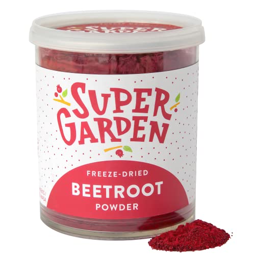 Gefriergetrocknetes Rote Beete Pulver - Geschmackvolle, 100% Natürliche Gefriergetrocknete Rote Beete - Gemüsepulver Für Smoothies, Desserts & Mehr - Ohne Zuckerzusatz - Von Super Garden (160g) von Supergarden
