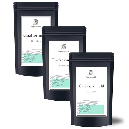 3kg Pures Guar Gum bzw. Guarkernmehl ohne Füllstoffe & Zusatzstoffe -Glutenfreier Ersatz für Weizenmehl - Veganes Pulver zum Andicken von Soßen oder Eiscreme - abgefüllt in DE 3kg Pures Guar Gum bzw. Guarkernmehl ohne Füllstoffe & Zusatzstoffe -Glutenfreier Ersatz für Weizenmehl - Veganes Pulver zum Andicken von Soßen oder Eiscreme - abgefüllt in DE von Suppstainable