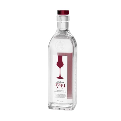 Sutterer 1799 Kirschwasser aus dem Schwarzwald | 40% vol. | 0,5l Sutterer 1799 Kirschwasser aus dem Schwarzwald | 40% vol. | 0,5l von Sutterer