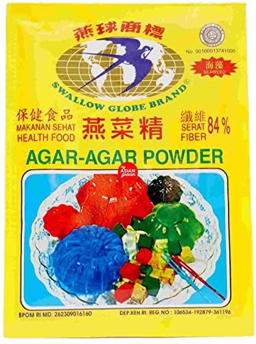 Swallow Globe Agar-Agar-Pulver weiß - Packung mit 7 Gramm Swallow Globe Agar-Agar-Pulver weiß - Packung mit 7 Gramm von Swallow Globe