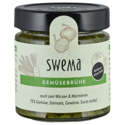 Frische Gemüsebrühe SweMa mit 73% rohem Gemüse Frische Gemüsebrühe SweMa mit 73% rohem Gemüse von SweMa