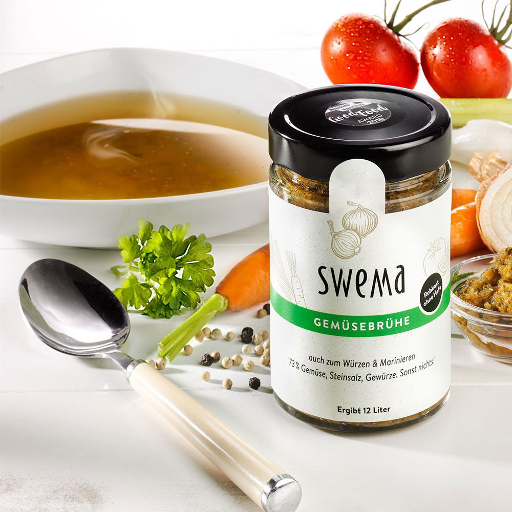 Swema Gemüsebrühe Bio, ohne Hefe Swema Gemüsebrühe Bio, ohne Hefe von SweMa