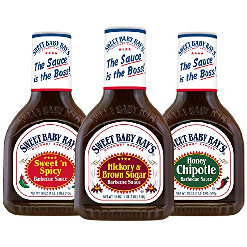 SWEET BABY RAY'S 3er SET - HICKORY/BROWN SUGAR BBQ + HONEY CHIPOTLE BBQ + SWEET N´SPICY BBQ von Sweet Baby Ray's