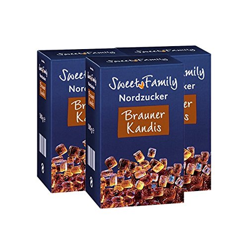 Sweet Family Brauner Kandis, 500g 3er Pack von Sweet Family