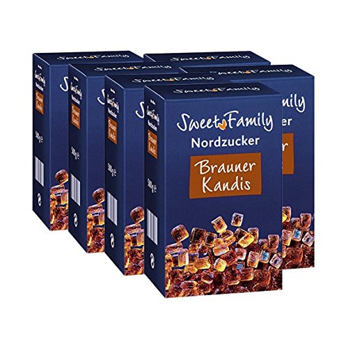 Sweet Family Brauner Kandis, 500g 6er Pack von Sweet Family