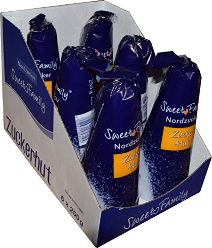 Sweet Family Nordzucker ,,Zuckerhut', 6 x 250g (für Feuerzangenbowle) von GALRODIN