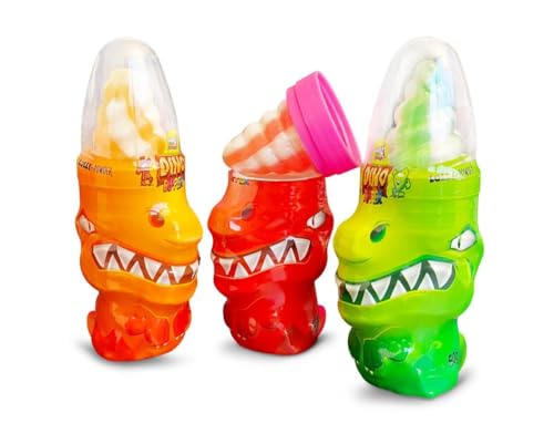 Dino Dipper Licker 3er Pack – Lutscher mit saurem Pulver – 50g – Fruchtgeschmack – Lustige Dinosaurier-Optik – Süßigkeiten-Set für Kindergeburtstage & Partys Dino Dipper Licker 3er Pack – Lutscher mit saurem Pulver – 50g – Fruchtgeschmack – Lustige Dinosaurier-Optik – Süßigkeiten-Set für Kindergeburtstage & Partys von Sweet Flash
