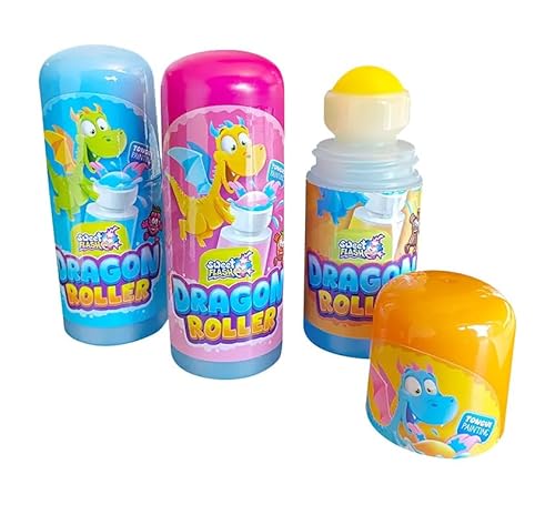 Dragon Roller 3er Pack – Flüssige Süßware in Himbeere, Erdbeere & Cola – Roller-Applikator zum Zunge-Färben – Süßigkeiten für Partys, Kindergeburtstage oder Mitgebsel Dragon Roller 3er Pack – Flüssige Süßware in Himbeere, Erdbeere & Cola – Roller-Applikator zum Zunge-Färben – Süßigkeiten für Partys, Kindergeburtstage oder Mitgebsel von Sweet Flash