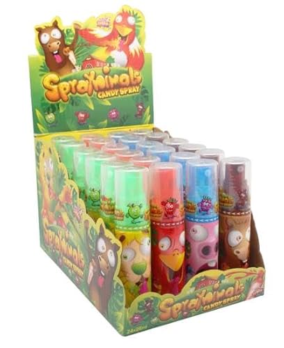 Spraynimals, saures Candy Spray, 24 Sprayflaschen je 25ml von Sweet Flash