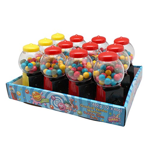 Sweet Flash Mini Kaugummiautomat, 12 Stück im Display, Mitgebsel für den Kindergeburtstag, bunt, gefüllt Sweet Flash Mini Kaugummiautomat, 12 Stück im Display, Mitgebsel für den Kindergeburtstag, bunt, gefüllt von Sweet Flash