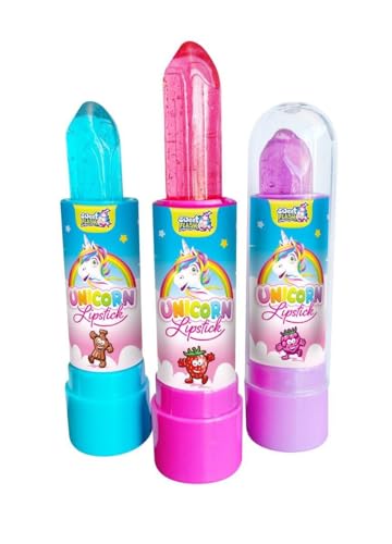Unicorn Lipstick Lutscher 12er Pack – Bunte Veganer Zuckerlutscher für Kindergeburtstag, Mottoparty oder als Geschenk – 12 Stück Party Deko & Mitgebsel Unicorn Lipstick Lutscher 12er Pack – Bunte Veganer Zuckerlutscher für Kindergeburtstag, Mottoparty oder als Geschenk – 12 Stück Party Deko & Mitgebsel von Sweet Flash