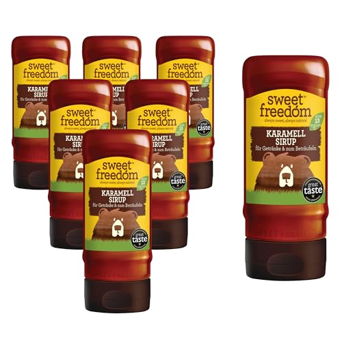 Sweet Freedom - Karamellsirup für Kaffee & zum Beträufeln - Nur 13 Kalorien pro Teelöffel - Für Frappes, Cocktails, Pfannkuchen & Porridge - Gesundes Backen - Vegan & pflanzenbasiert - 350 g, 6er-Pack Sweet Freedom - Karamellsirup für Kaffee & zum Beträufeln - Nur 13 Kalorien pro Teelöffel - Für Frappes, Cocktails, Pfannkuchen & Porridge - Gesundes Backen - Vegan & pflanzenbasiert - 350 g, 6er-Pack von Sweet Freedom