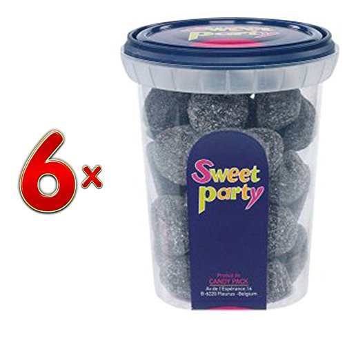 Sweet Party Cup Zachte Anijs Gom, 6 x 200g Runddose(Weiche Anis Fruchtgummis) von Sweet Party