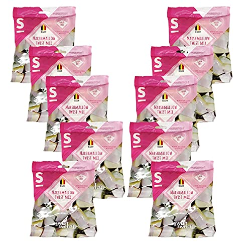 SWEET-SWITCH® - 10 x 70 g - Marshmallow Twist Mix - Bonbon - Zuckerfrei - Glutenfrei von Sweet-Switch