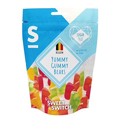 SWEET-SWITCH - 4 x 150 gramm - Yummy Gummy Gummibärchen - Süßigkeiten - Zuckerfrei - Glutenfrei - Vegan - Keto von SWEET-SWITCH
