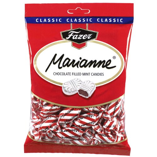 Fazer Marianne - Mint Filled Chocolate Candies 4x220g von Sweet