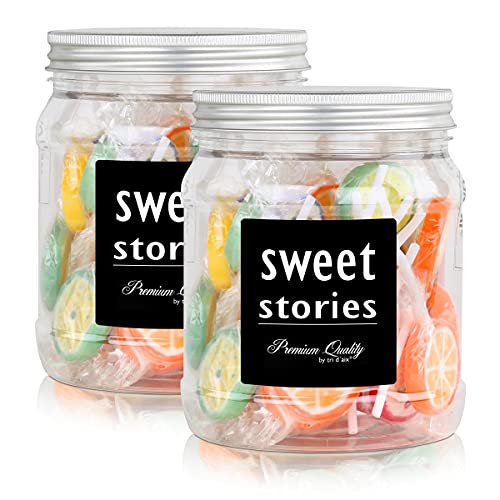 Sweet Stories Rocks Lollies Bunter Mix in einer Retrodose 300g (2er Pack) von Sweet
