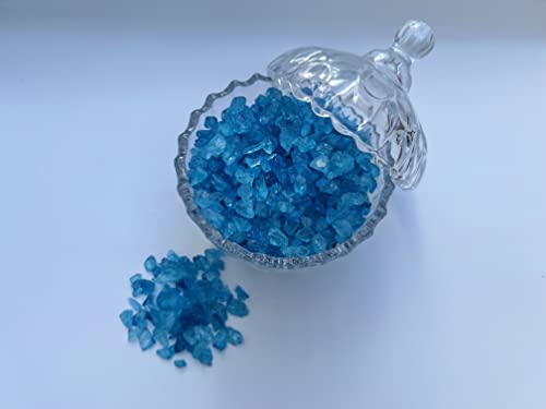 SweetGlob Old Fashioned Rock Sugar Candy Crystals 0,5 kg (Blue Raspberry, Medium Crystal (Gems Rock Sugar Candy)) von SweetGlob