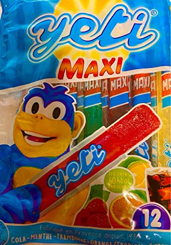Super Yeti Wassereis in 5 Sorten Cola Minz Himbeere Orange/Tropisch Zitrone 12 x 55 ml nur 40kcal Super Yeti Wassereis in 5 Sorten Cola Minz Himbeere Orange/Tropisch Zitrone 12 x 55 ml nur 40kcal von Sweetsking