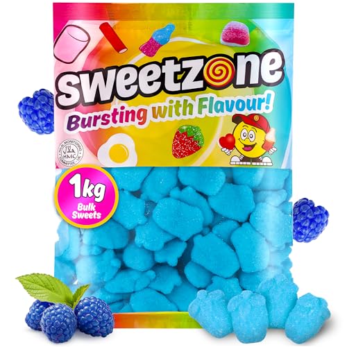 Premium Fruchtgummis Halal | 1KG Familienpackung | Halal Süßigkeiten Geschenk | Sweets Candy | Kinder Gummibärchen (Himbeeren Schaumzucker) von Sweetzone