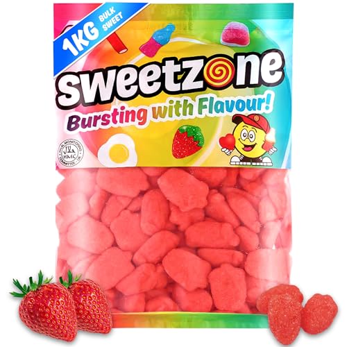 Schaum Erdbeeren - Halal Süßigkeiten ohne Schweinegelatine - 1kg Beutel Schaum Erdbeeren - Halal Süßigkeiten ohne Schweinegelatine - 1kg Beutel von Sweetzone
