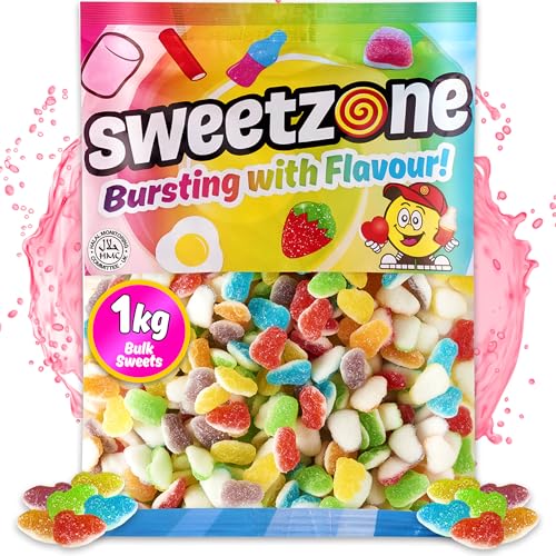 Sweetzone Fizzy Funky Frogs 1 kg Gummibonbons, Dosen fruchtiger Blast, altmodische amerikanische Süßigkeiten für Retro-Süßliebhaber, genießen Sie die unwiderstehlichen Fruchtgummi-Halal-Süßigkeiten, Sweetzone Fizzy Funky Frogs 1 kg Gummibonbons, Dosen fruchtiger Blast, altmodische amerikanische Süßigkeiten für Retro-Süßliebhaber, genießen Sie die unwiderstehlichen Fruchtgummi-Halal-Süßigkeiten, von Sweetzone