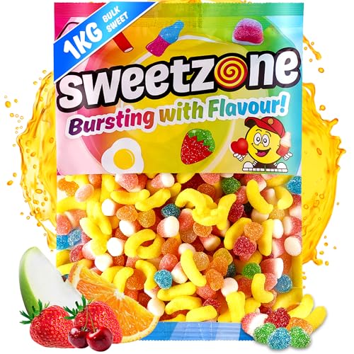 Sweetzone Supreme Mix 1 kg, eine entzückende Mischung aus Pick-and-Mix-Süßigkeiten, sauren Süßigkeiten, Retro-Süßigkeiten, kohlensäurehaltigen Süßigkeiten und großen Süßigkeiten, perfekt für Sweetzone Supreme Mix 1 kg, eine entzückende Mischung aus Pick-and-Mix-Süßigkeiten, sauren Süßigkeiten, Retro-Süßigkeiten, kohlensäurehaltigen Süßigkeiten und großen Süßigkeiten, perfekt für von Sweetzone