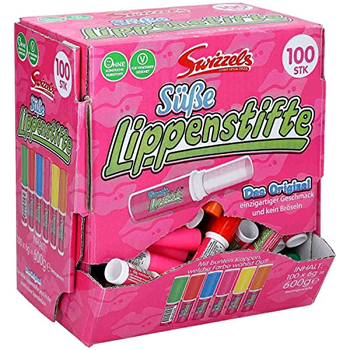 Swizzels Candy Lipstick - Süßwaren Lippenstift 100 Stück von Swizzels Matlow