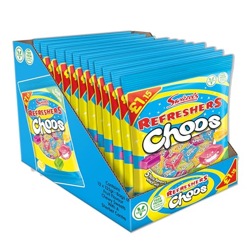 12X115G Swizzels Refreshers Choos - A Fruity and Refreshing Assortment of Chewy Candy von Swizzels