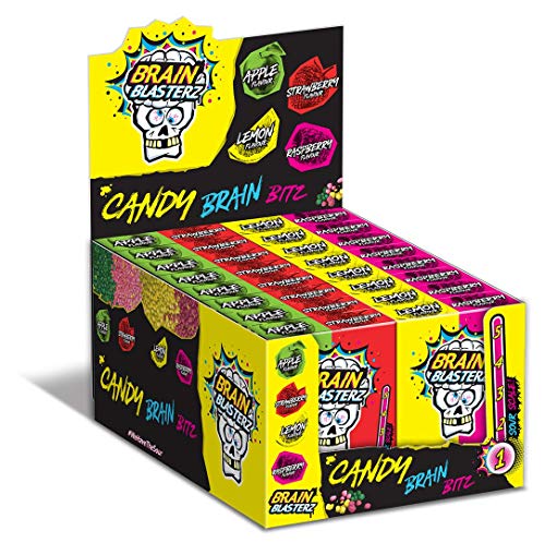 Bon Bon Buddies Brain Blasterz Super Sour Brain Bitz 45 g, 16 Stück von Swizzels