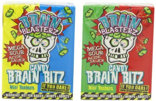 Bon Bon Buddies Brain Blasterz Super Sour Brain Bitz 45 g, 16 Stück von Swizzels