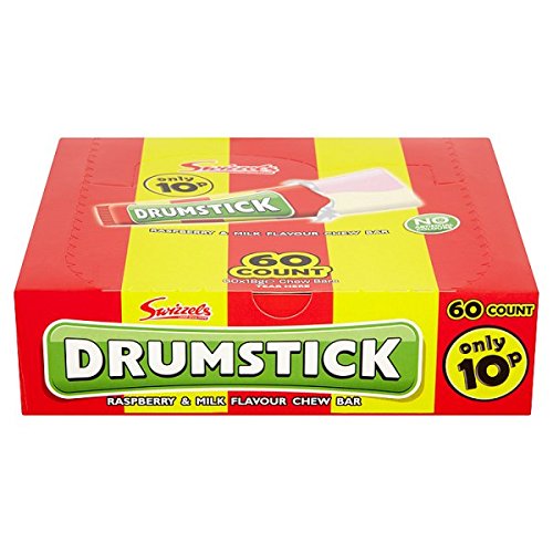 Swizzels Drumsticks mit Himbeer- und Milchgeschmack, 60 Stück von Swizzels