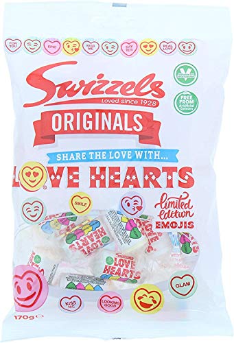 Swizzels Liebesherze Beutel - 170g - 4er-Packung von Swizzels