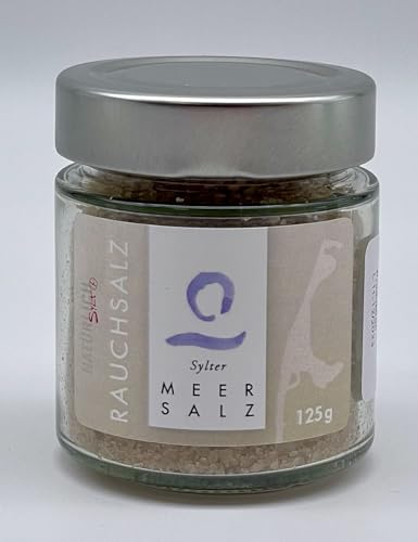 Sylter Rauchsalz- Meersalz fein - leicht geräuchert - 125 g im Bügelglas von Sylter Meersalz GmbH