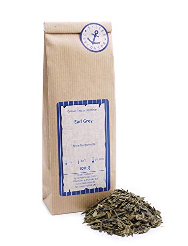 Grüner Tee lose Grüner Tee Earl Grey Grüner Tee, Zitronen Grüntee feine Bergamotte 100g von Sylter Teekontor