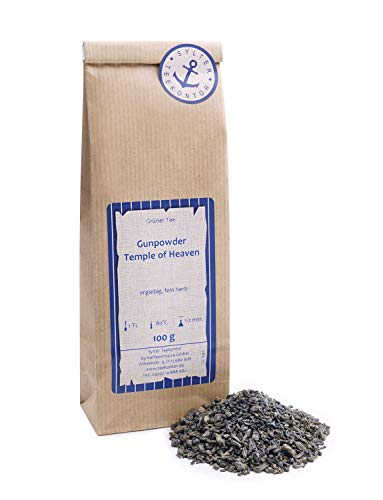 Grüner Tee lose Gunpowder „Temple of Heaven“ Grüntee China 100g von Sylter Teekontor