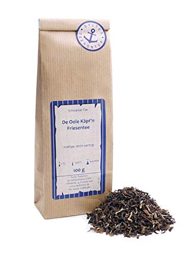 Schwarzer Tee lose De Oole Käpt‘n Friesentee Schwarztee Indien 100g von Sylter Teekontor