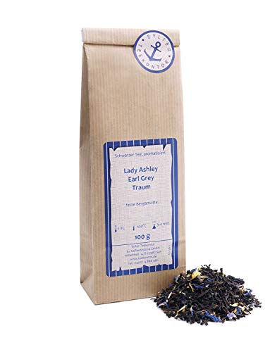 Schwarzer Tee lose Lady Ashley Earl Grey Traum Kornblumen Schwarztee feine Bergamotte 250g von Sylter Teekontor