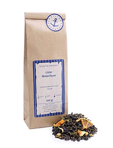 Schwarzer Tee lose Lister Molenfeuer Oolong Tee, Orangenecken, Orange, Orangen Schwarztee mild aromatische Frucht-Orange Taiwan 250g von Sylter Teekontor